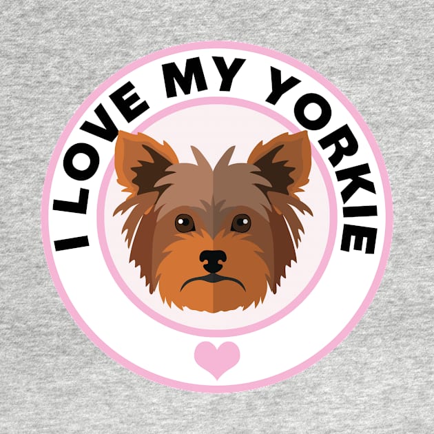 I Love My Yorkie by CafePretzel